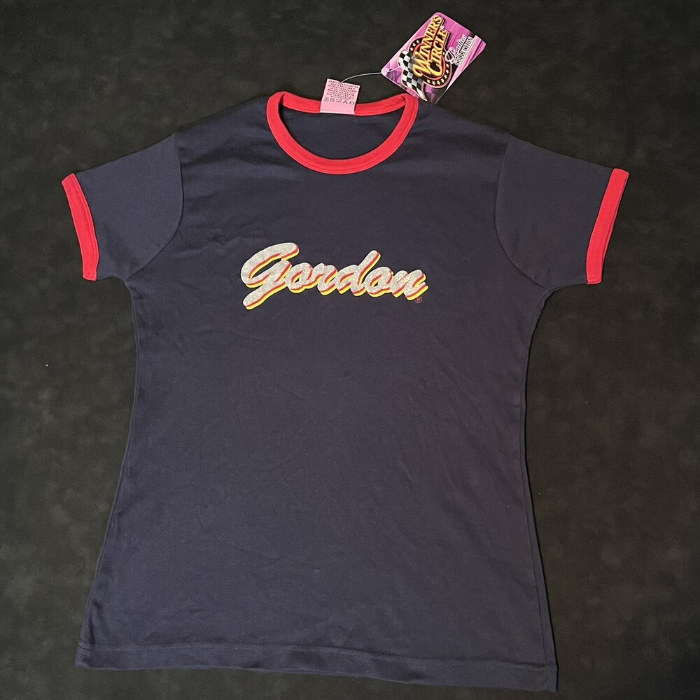 Vintage Jeff Gordon #24 Winners Circle Ringer Racing Womens Nascar T-Shirt XL